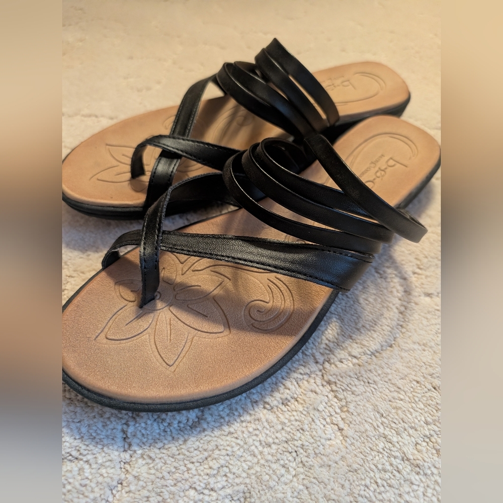 BOC Women's Black Strappy Sandals